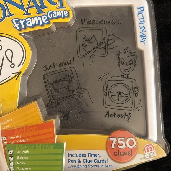 Pictionary Frame Game - Family Edition with Black and Yellow Colors - Picture 6 of 6
